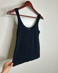 MATE The Label 100% Organic Cotton Black Lightweight Tank Top