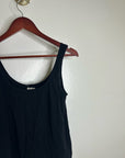 MATE The Label 100% Organic Cotton Black Lightweight Tank Top