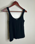 MATE The Label 100% Organic Cotton Black Lightweight Tank Top
