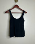 MATE The Label 100% Organic Cotton Black Lightweight Tank Top