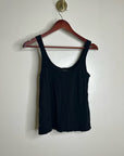 MATE The Label 100% Organic Cotton Black Lightweight Tank Top