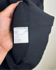 AKRIS Punto 100% Wool Black Two Layer V - Neck Sweater