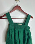 Nation LTD 100% Linen Off The Shoulder Ruched Green Tank Blouse