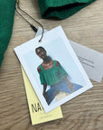 Nation LTD 100% Linen Off The Shoulder Ruched Green Tank Blouse