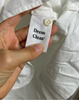 MATE The Label 100% Cotton Poplin White Button Down Shirt