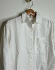 MATE The Label 100% Cotton Poplin White Button Down Shirt