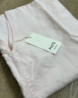 MATE The Label 100% Organic Linen Light Pink Cropped Short Sleeve Tunic Top