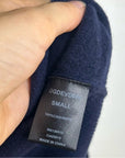 One Grey Day 100% Cashmere Navy Blue V - Neck Pullover Knit Sweater