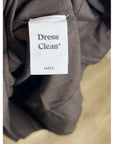 MATE the Label 100% Organic Cotton Poplin Pocket Tie Midi Dress in Java Brown