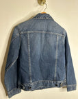 AG Denim 100% Cotton Jean Jacket Black Buttons Oversized