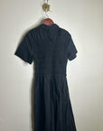 J. Crew 100% Regenerative Cotton Elsie Button Down Midi Shirt Dress in Black