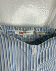 Levi's 100% Cotton Striped Button Down Corset Style Tank Top