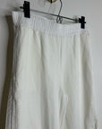 Nation LA 100% Cotton Abigail Split Hem Pull on Sweatpants in Porcelain
