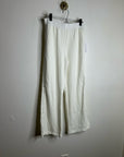 Nation LA 100% Cotton Abigail Split Hem Pull on Sweatpants in Porcelain