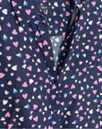 Rails 100% Silk Kate Heart Novelty Print Button Down Blouse