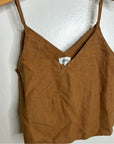 MATE The Label 100% Linen Camisole Tank Top in Sedona