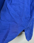 Three Dots 100% Linen Royal Blue Short Sleeve Tunic Shift Dress