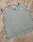 MATE The Label Regenerative Hemp Muscle Tank in Fir Sage Green