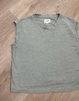 MATE The Label Regenerative Hemp Muscle Tank in Fir Sage Green