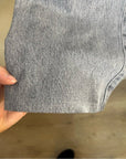 GOLDSIGN 100% Organic Cotton Relaxed Straight Leg Washed Black