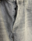 GOLDSIGN 100% Organic Cotton Relaxed Straight Leg Washed Black