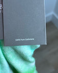 Brodie Cashmere 100% Cashmere Green Tie Dye Multicolor Pullover Sweater