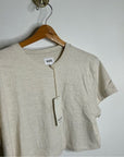 MATE The Label Regenerative Hemp Cotton Cropped Relaxed Fit T - Shirt
