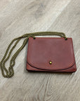 Madewell 100% Leather Envelope Chain Crossbody Bag