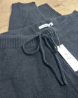 100% Cashmere Black Jogger Style Drawstring Pull on Pant Unsubscribed