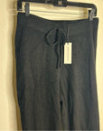 100% Cashmere Black Jogger Style Drawstring Pull on Pant Unsubscribed