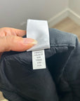 Banana Republic 100% Linen High Rise Relaxed Straight Leg Trouser Pant in Black