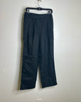 Banana Republic 100% Linen High Rise Relaxed Straight Leg Trouser Pant in Black