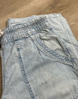 Free People 100% Cotton Easy Pull on Jean Drawstring Pant