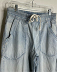 Free People 100% Cotton Easy Pull on Jean Drawstring Pant
