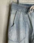 Free People 100% Cotton Easy Pull on Jean Drawstring Pant