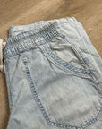 Free People 100% Cotton Easy Pull on Jean Drawstring Pant