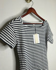 Nation LA 100% Cotton Navy Striped Cotton Rosie Mini Dress