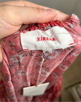 Xirena Floral Cotton Silk Blend Belted Floral Jia Mini Dress