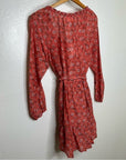 Xirena Floral Cotton Silk Blend Belted Floral Jia Mini Dress