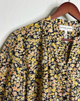 Apiece Apart 100% Organic Cotton Floral Poplin Button Down Blouse