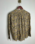 Apiece Apart 100% Organic Cotton Floral Poplin Button Down Blouse
