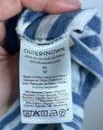 Outerknown 100% Cotton Blue White Striped Scoop Neck Coastal Nautical Dress