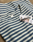 Outerknown 100% Cotton Blue White Striped Scoop Neck Coastal Nautical Dress