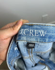 J. Crew 100% Cotton 1984 Lower Rise Distressed Wide Leg Jean