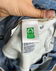 J. Crew 100% Cotton 1984 Lower Rise Distressed Wide Leg Jean