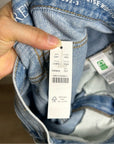 J. Crew 100% Cotton 1984 Lower Rise Distressed Wide Leg Jean