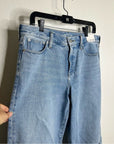 J. Crew 100% Cotton 1984 Lower Rise Distressed Wide Leg Jean