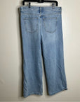 J. Crew 100% Cotton 1984 Lower Rise Distressed Wide Leg Jean