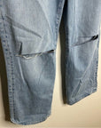 J. Crew 100% Cotton 1984 Lower Rise Distressed Wide Leg Jean