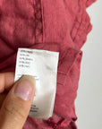 Anthropologie Pilcro 100% Linen Boxy Short Sleeve Button Down Top